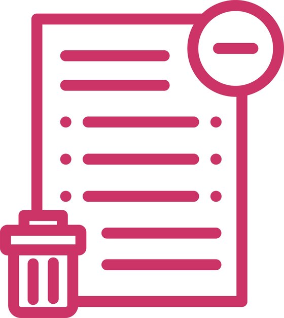 Diseño vectorial borrar el estilo del ícono del archivo