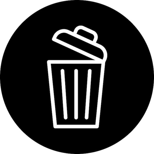 Diseño vectorial borrar estilo de icono