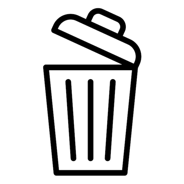 Diseño vectorial borrar estilo de icono
