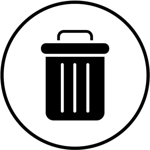 Diseño vectorial borrar estilo de icono