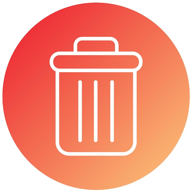 Diseño vectorial borrar estilo de icono
