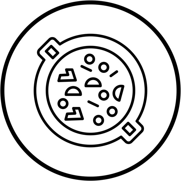 Diseño vectorial Borscht Estilo de icono