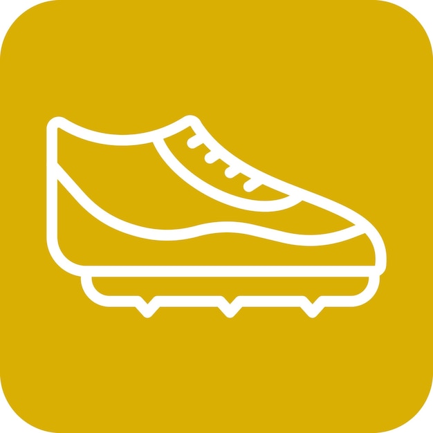 Diseño vectorial de botas de fútbol Estilo de icono