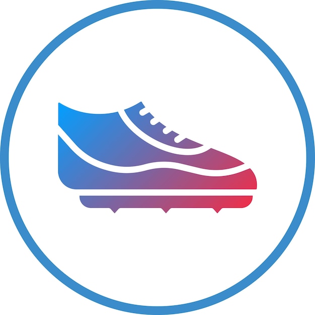 Diseño vectorial de botas de fútbol Estilo de icono