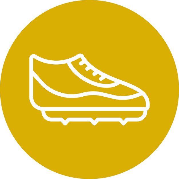 Diseño vectorial de botas de fútbol Estilo de icono