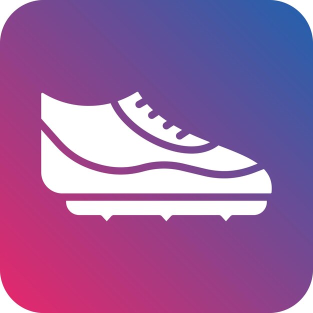 Diseño vectorial de botas de fútbol Estilo de icono