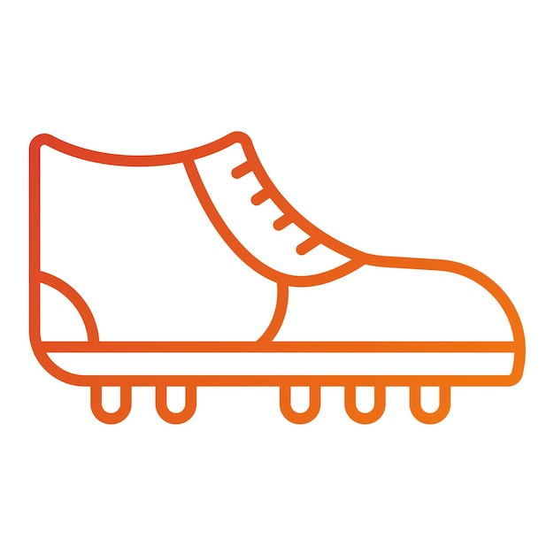 Diseño vectorial de botas de fútbol Estilo de icono