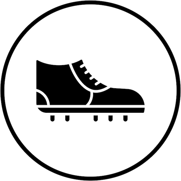 Diseño vectorial de botas de fútbol Estilo de icono