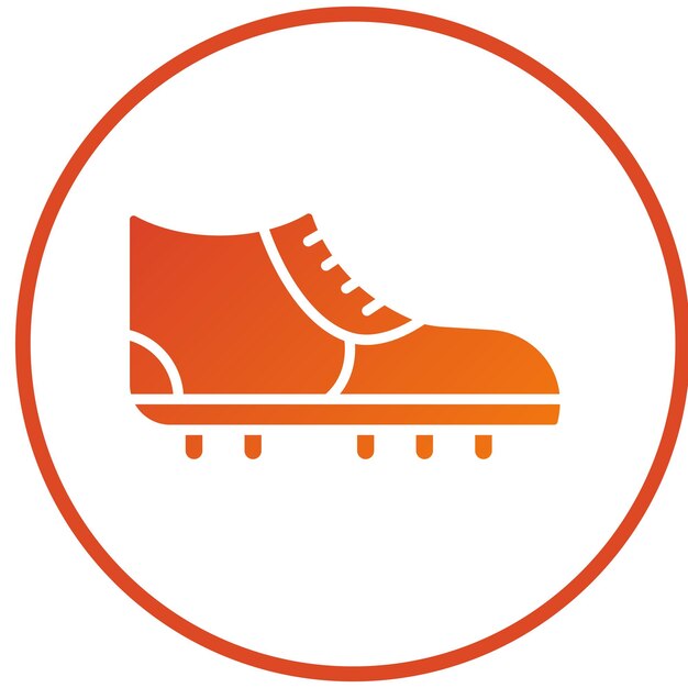 Diseño vectorial de botas de fútbol Estilo de icono
