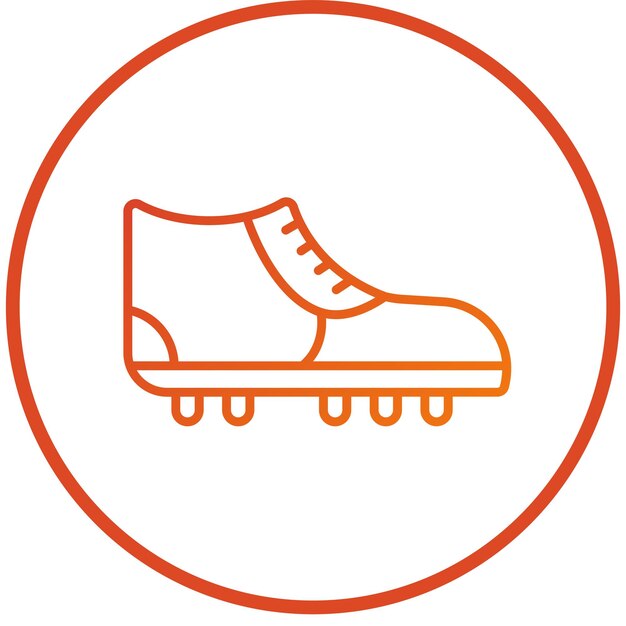 Diseño vectorial de botas de fútbol Estilo de icono