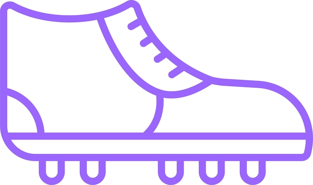 Diseño vectorial de botas de fútbol Estilo de icono