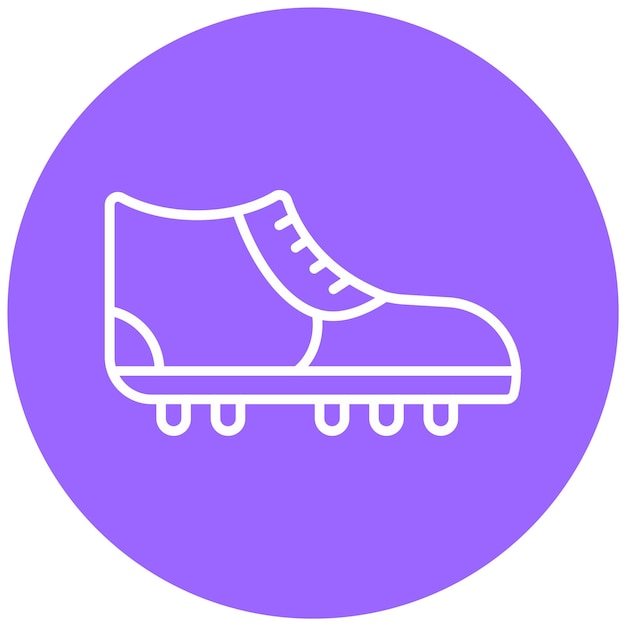 Diseño vectorial de botas de fútbol Estilo de icono