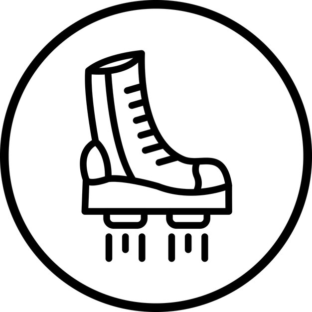 Diseño vectorial de las botas voladoras Estilo del icono