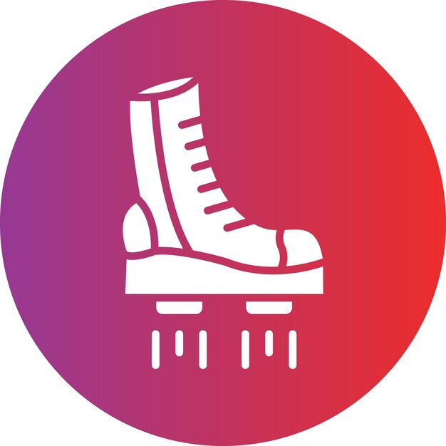 Diseño vectorial de las botas voladoras Estilo del icono