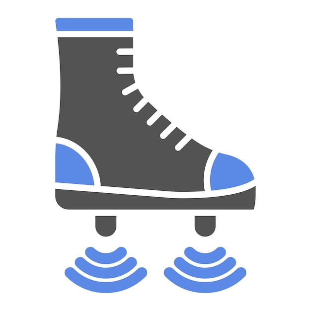 Diseño vectorial de las botas voladoras Estilo del icono