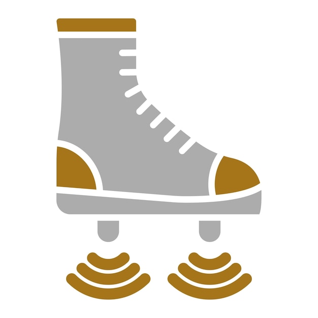 Diseño vectorial de las botas voladoras Estilo del icono