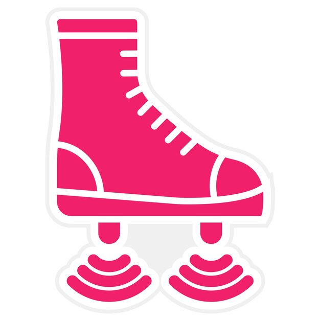 Diseño vectorial de las botas voladoras Estilo del icono