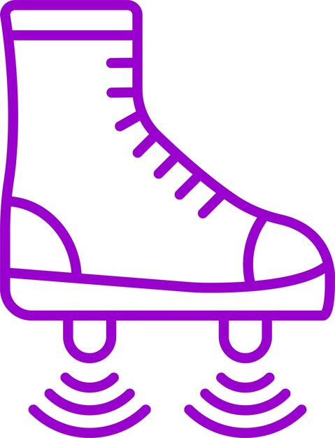 Diseño vectorial de las botas voladoras Estilo del icono