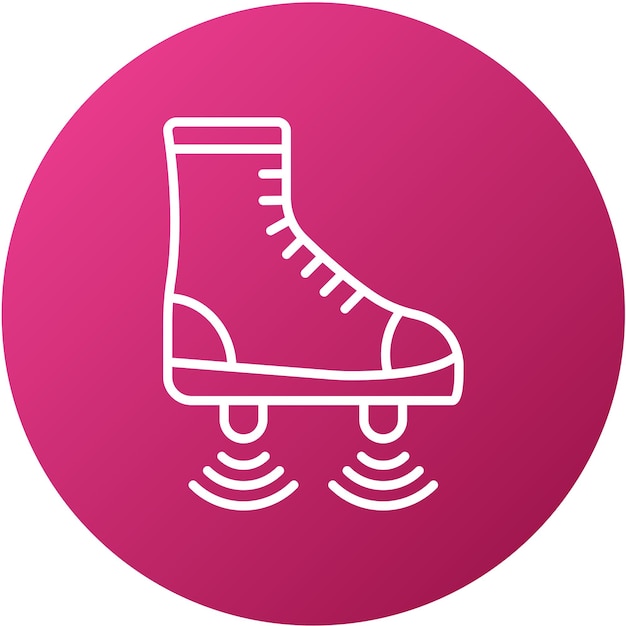 Diseño vectorial de las botas voladoras Estilo del icono
