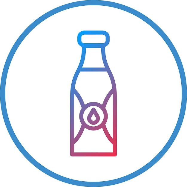 Diseño vectorial de botellas de agua Estilo de icono