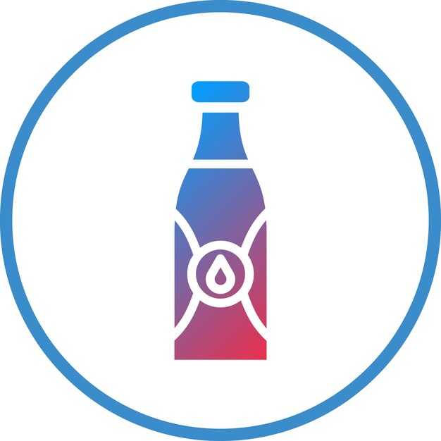 Diseño vectorial de botellas de agua Estilo de icono