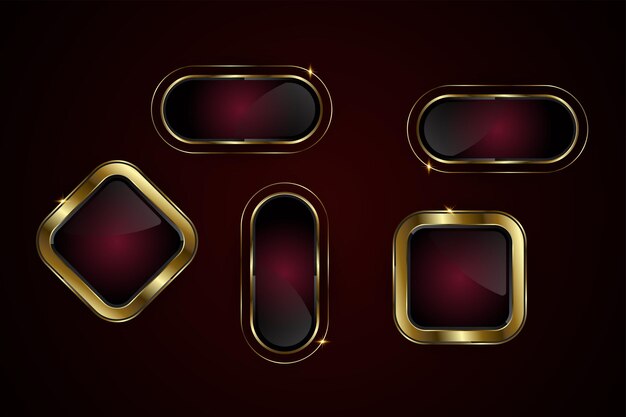 un diseño vectorial de botones de formas especiales con botón en forma de diamante