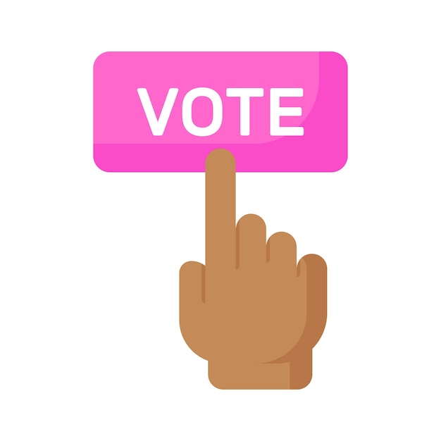 Diseño vectorial de botones de votación en línea listo para usar vector creativo