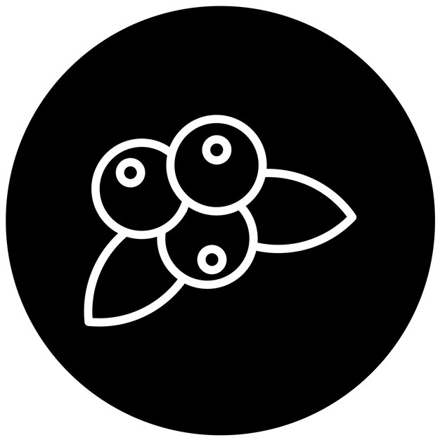 Diseño vectorial Boulevard de los arándanos Estilo de icono