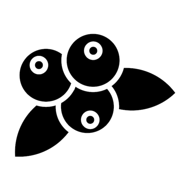 Diseño vectorial Boulevard de los arándanos Estilo de icono