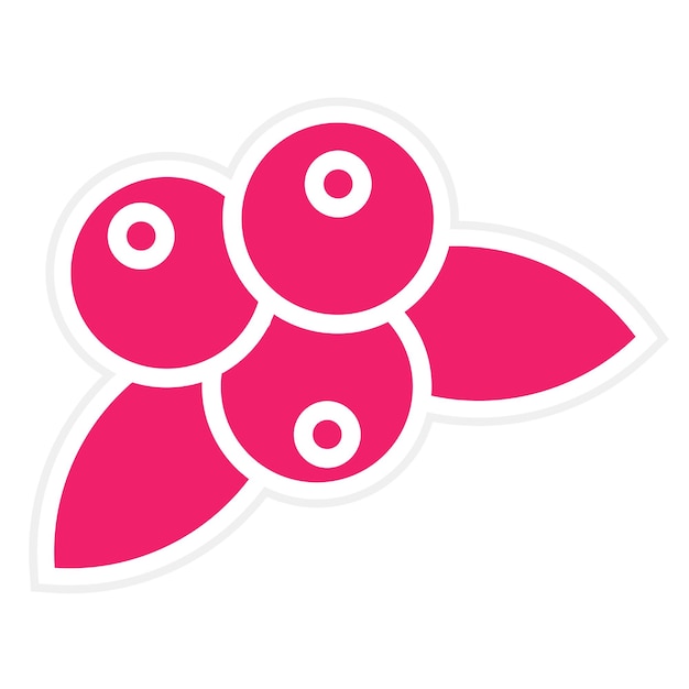 Diseño vectorial Boulevard de los arándanos Estilo de icono