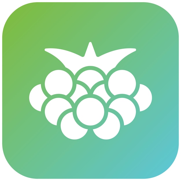Diseño vectorial Boysenberry Estilo de icono
