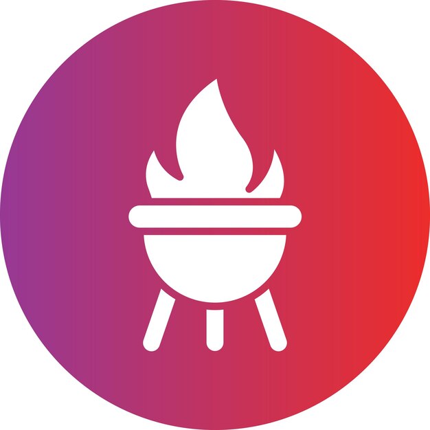 Diseño vectorial Brazier Estilo del icono