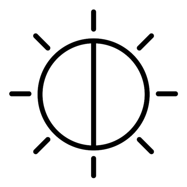 Diseño vectorial Brillo de la cámara Estilo del icono