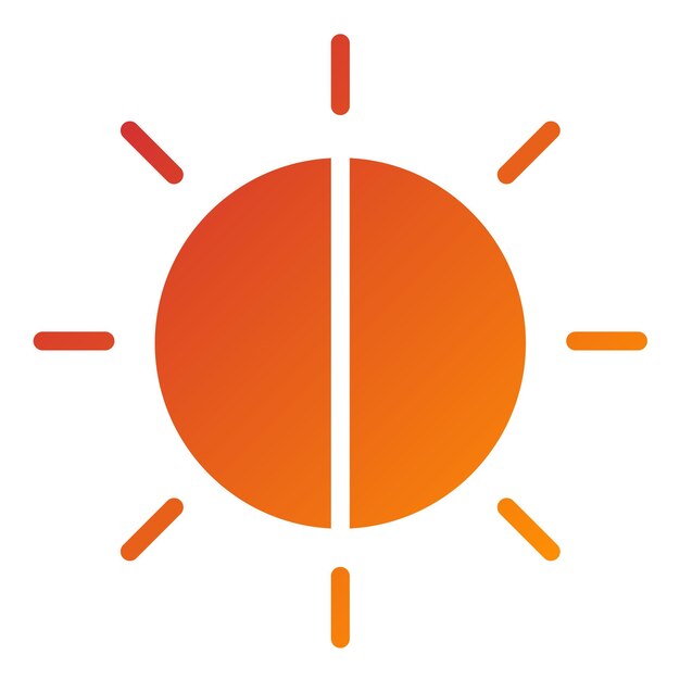Diseño vectorial Brillo de la cámara Estilo del icono