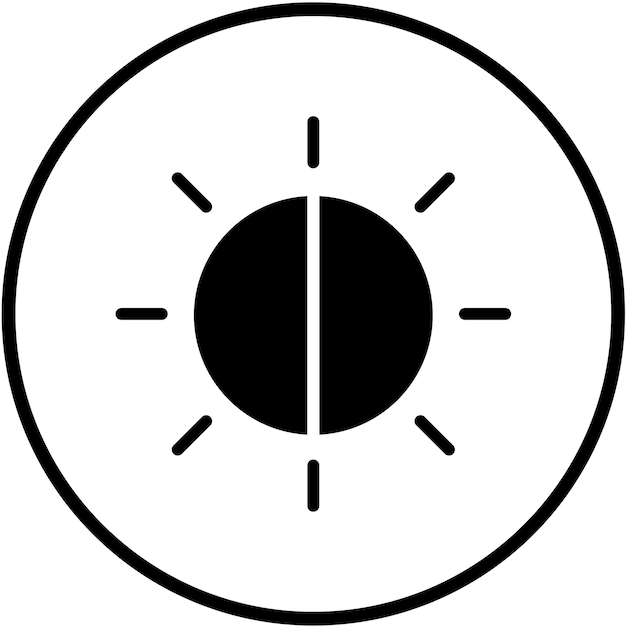 Diseño vectorial Brillo de la cámara Estilo del icono