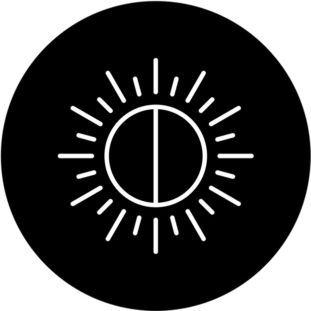 Diseño vectorial Brillo de la cámara Estilo del icono