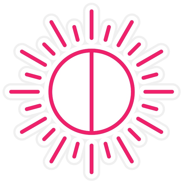 Diseño vectorial Brillo de la cámara Estilo del icono