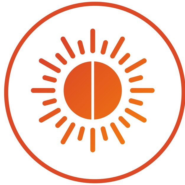 Diseño vectorial Brillo de la cámara Estilo del icono