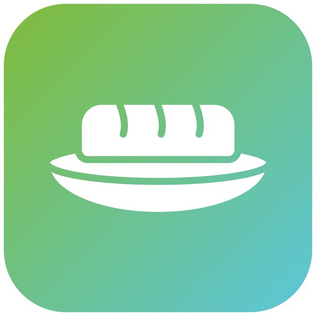 Diseño vectorial Bruschetta Boulevard Estilo de icono