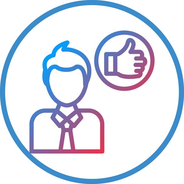 Diseño vectorial Buen estilo de icono de líder