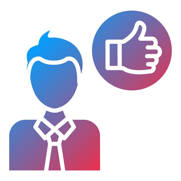 Diseño vectorial Buen estilo de icono de líder