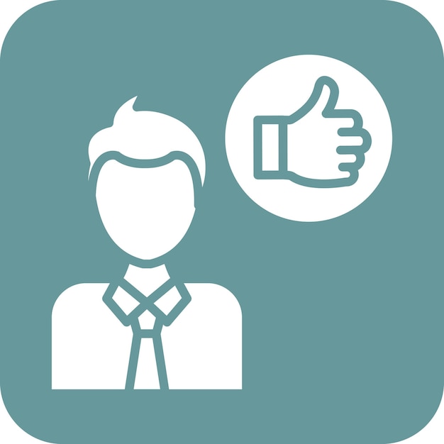 Diseño vectorial Buen estilo de icono de líder