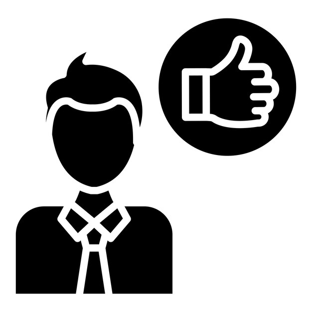 Diseño vectorial Buen estilo de icono de líder