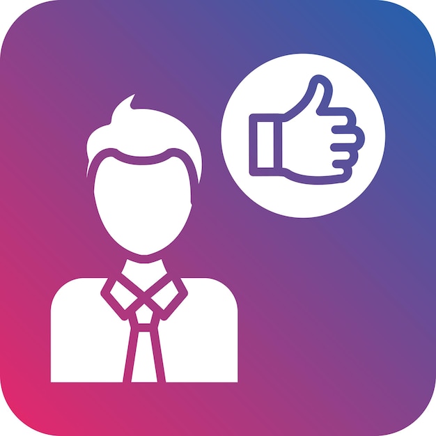 Diseño vectorial Buen estilo de icono de líder