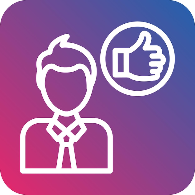 Diseño vectorial Buen estilo de icono de líder