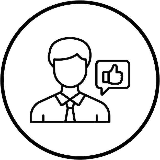 Diseño vectorial Buen estilo de icono de líder