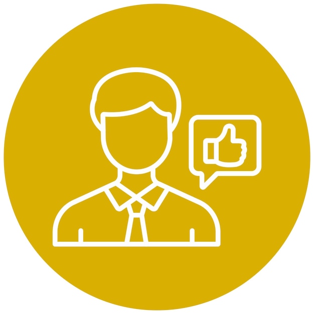 Diseño vectorial Buen estilo de icono de líder
