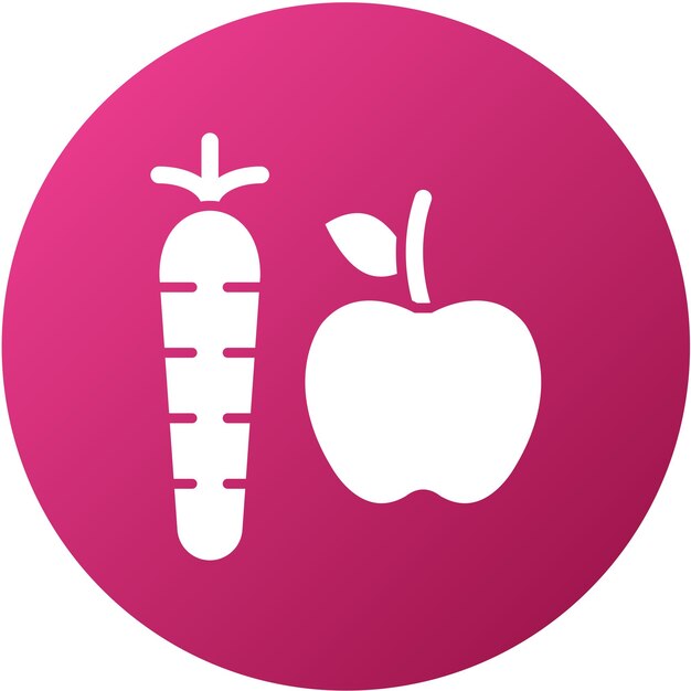 Diseño vectorial de buenos hábitos alimenticios Estilo de icono