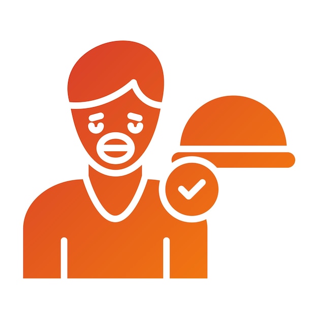 Diseño vectorial Bulimia Nervosa Estilo de icono