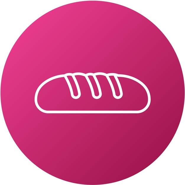 Diseño vectorial Buns Estilo de icono